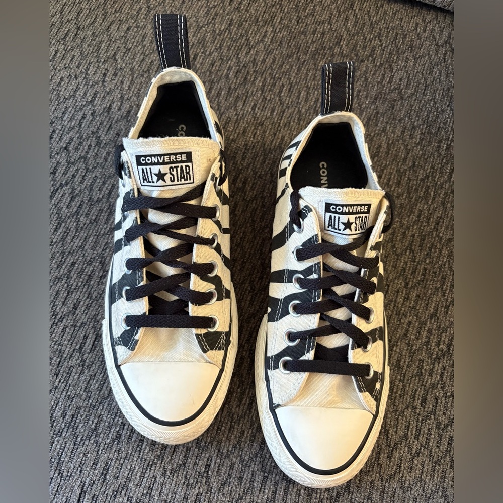 Converse All Star Chuck Taylor Unisex Zebra Low Top Sneakers Women’s 7 Men’s 5 - Picture 5 of 12